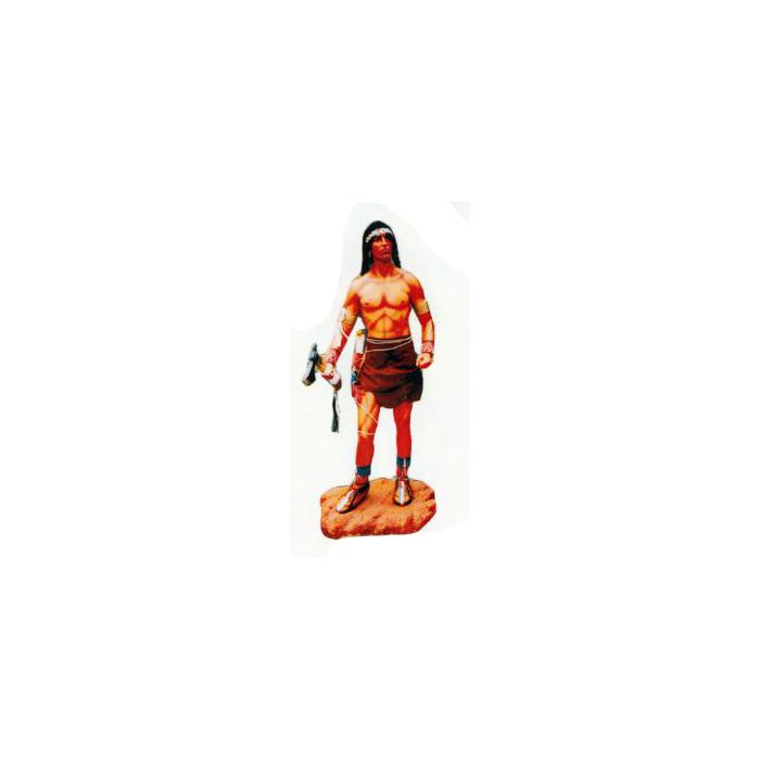 Indianerkrieger mit Beil lebensgroß Dekorationsfigur