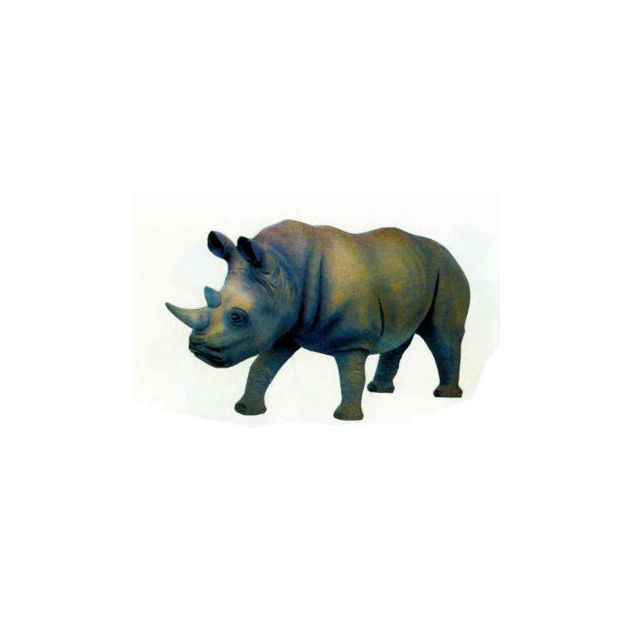 laufendes Nashorn groß lebensgroß Deko- & Werbefigur