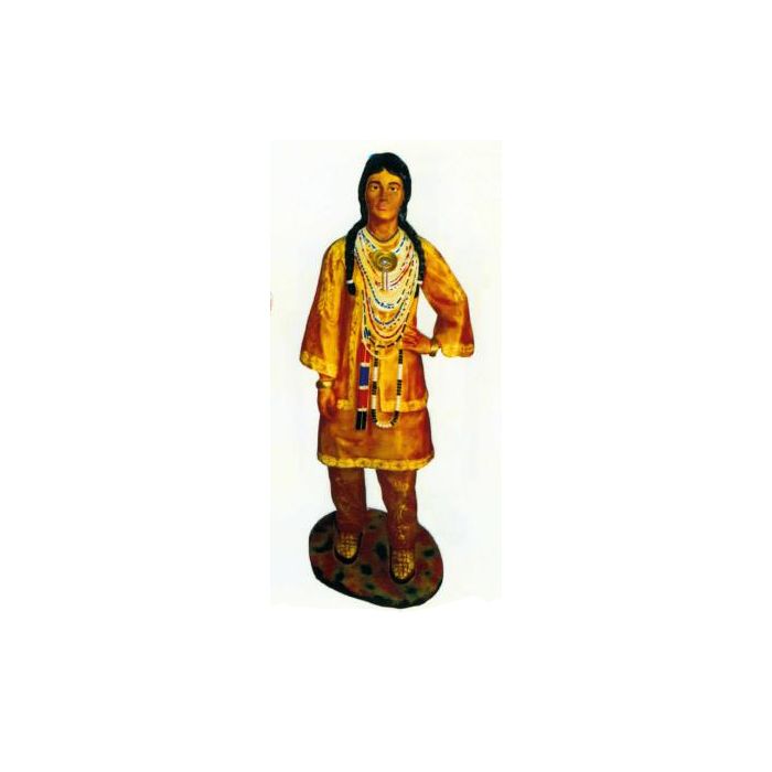 hübsche Indianerin lebensgroß Dekorationsfigur