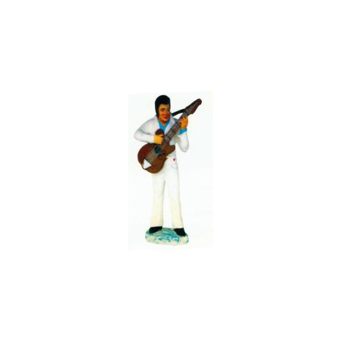 Elvis in weiß spielt Gitarre klein verkleinert Dekorationsfigur