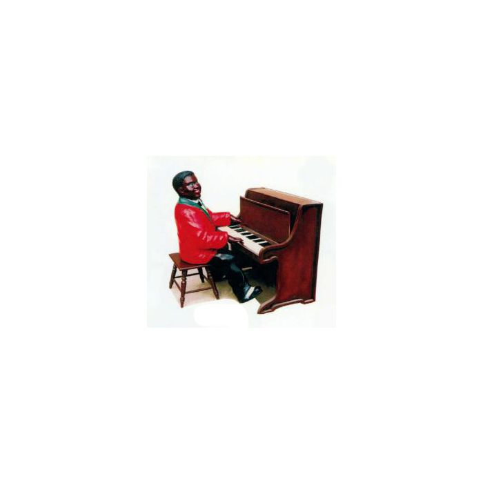 dunkelhäutiger Pianist Jazz mittel verkleinert Dekorationsfigur