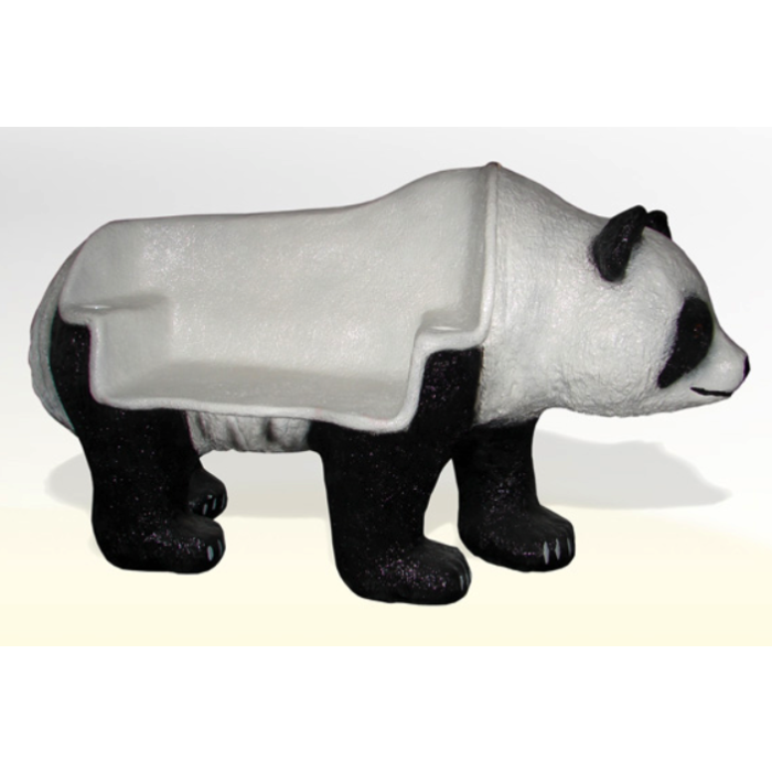 Panda als Sitzbank lebensgroß Sitzmöglichkeit
