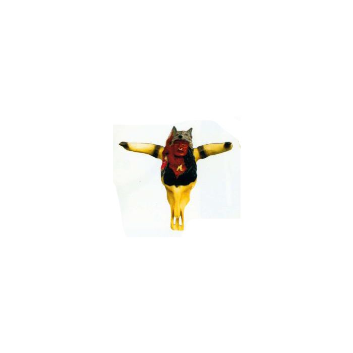Büffelschädel mit Indianerkopf Variante 2 lebensgroß Dekoköpfe & Büsten