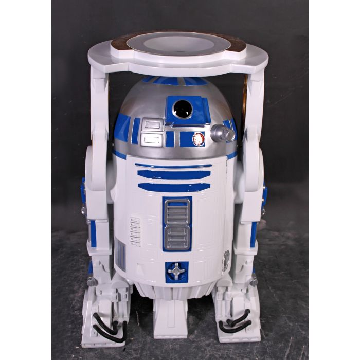 R2D2 Roboter Butler mit Tisch lebensgroß Dekorationsfigur, Tisch