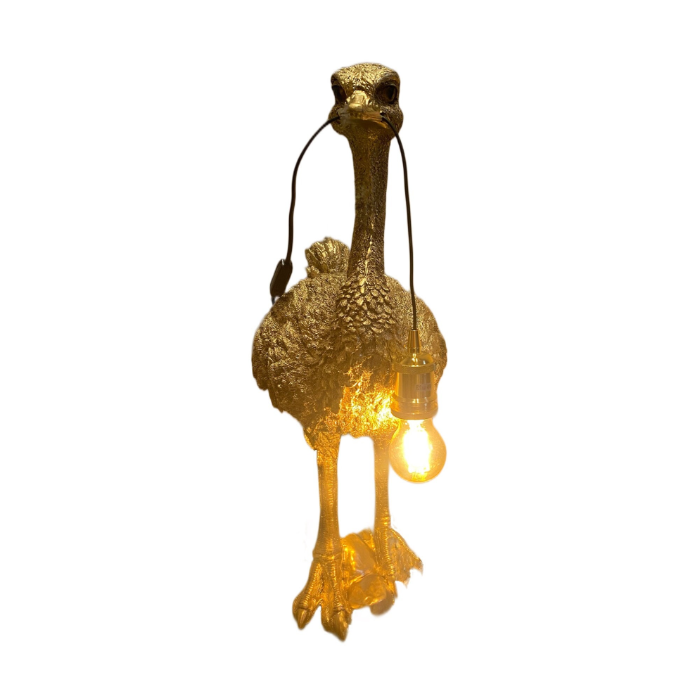 Strauß mit Lampe verkleinert Deko- & Werbefigur, Diverse Funktionen