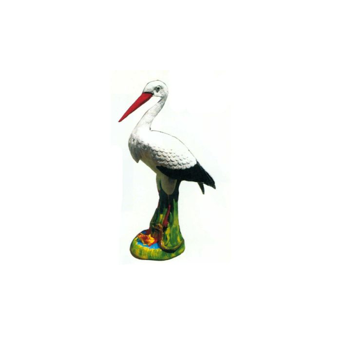 stehender Storch lebensgroß Dekorationsfigur