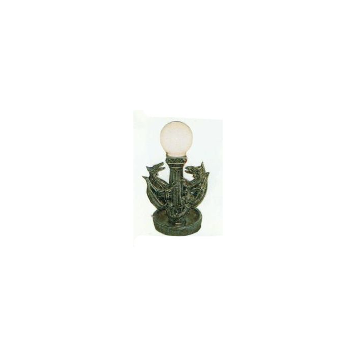 Lampe auf Säule mit Drachen verkleinert Beleuchtung