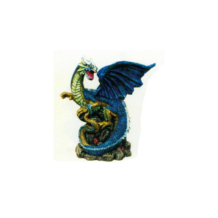 bunter furchteinflößender Drache verkleinert Dekorationsfigur