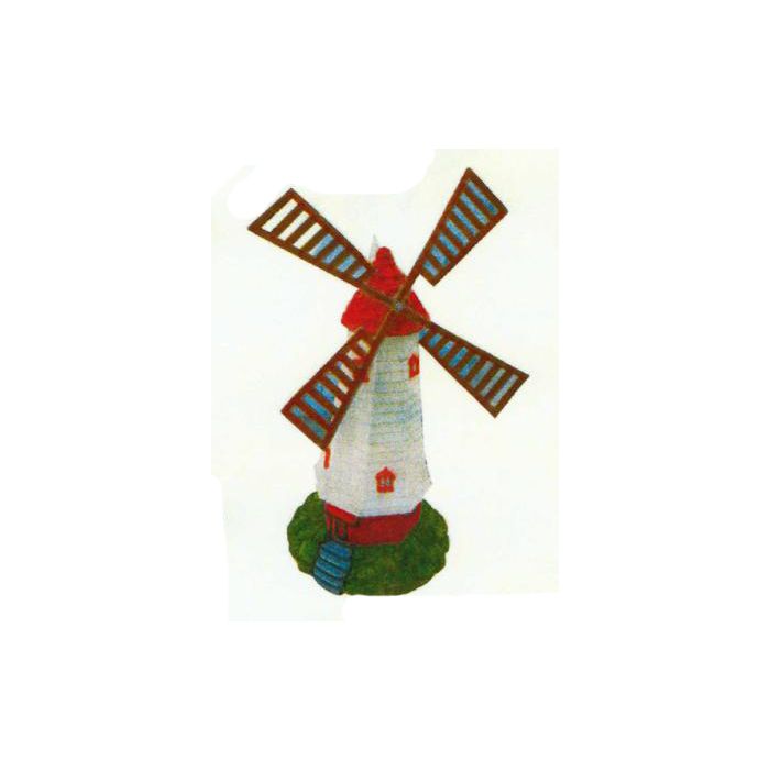 Windmühle rot weiß mittelgroß verkleinert Dekorationsfigur