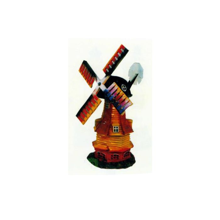 kleine alte Holzwindmühle verkleinert Dekorationsfigur