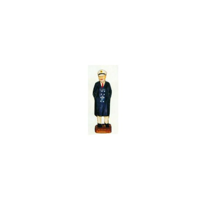 alter kleiner Schiffskapitän verkleinert Dekorationsfigur