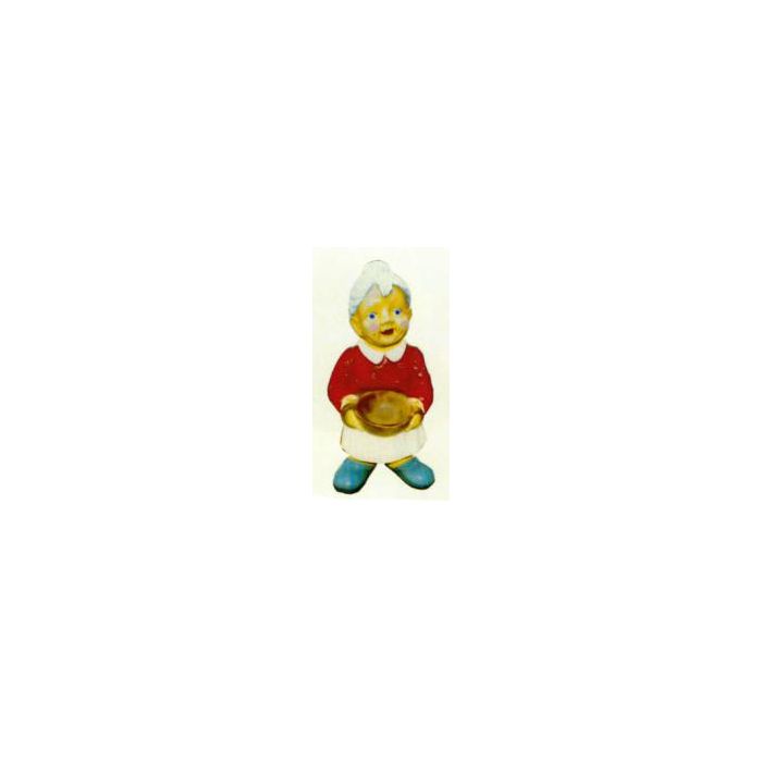 Oma mit Schüssel in der Hand klein verkleinert Dekorationsfigur
