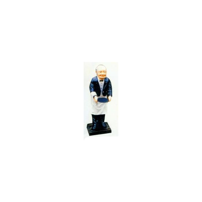 ganz kleiner französischer Kellner verkleinert Dekorationsfigur