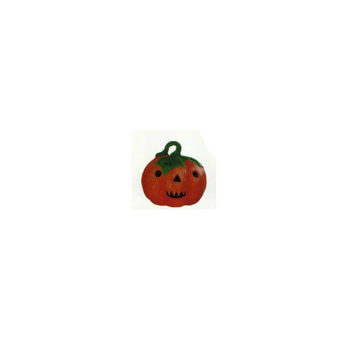 Halloween Kürbis mit Gesicht lebensgroß Dekorationsfigur