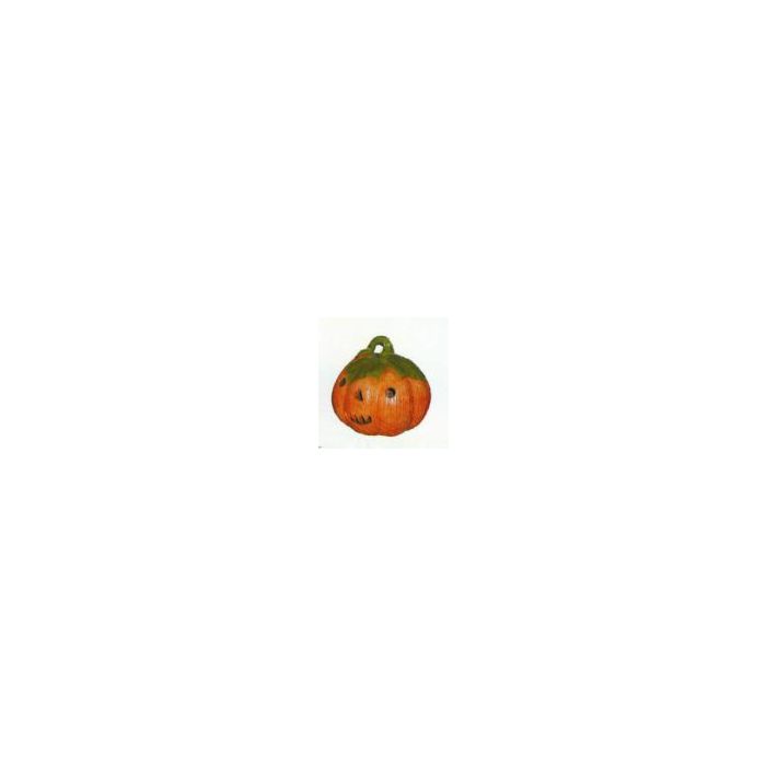 Halloweenkürbis mit Gesicht lebensgroß Dekorationsfigur