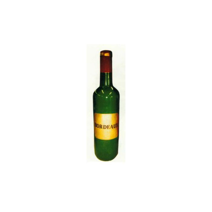 grüne große Flasche Bordeaux Wein übergroß XXL Deko- & Werbefigur