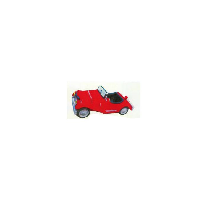 alter Oldtimer in rot verkleinert Dekorationsfigur