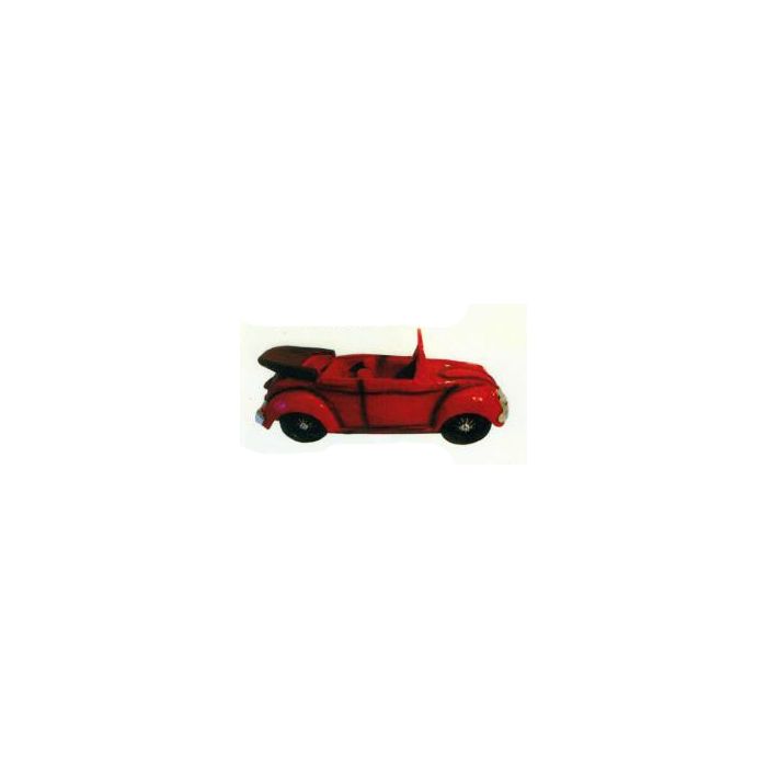 kleiner roter Käfer als Cabrio verkleinert Dekorationsfigur