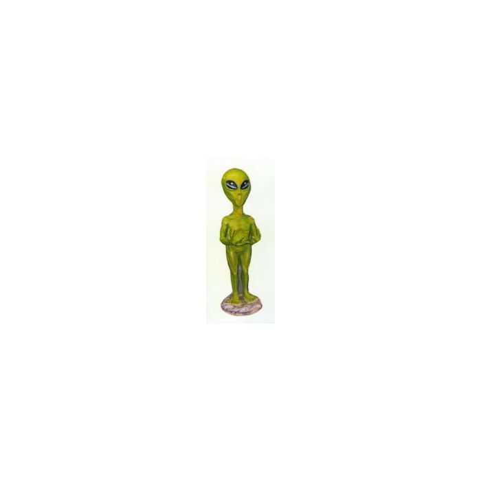 grüner kleiner Alien lebensgroß Dekorationsfigur