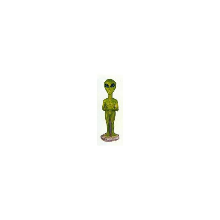 grüner kleiner Alien lebensgroß Dekorationsfigur