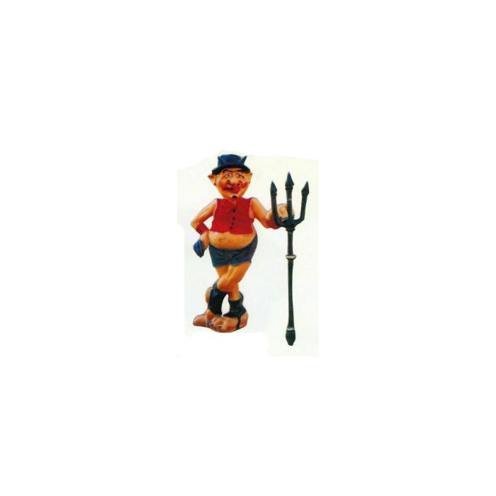 Satan mit Gabel klein verkleinert Dekorationsfigur