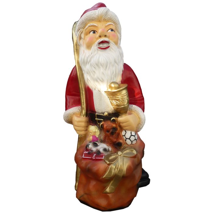 Weihnachtmann mit Geschenken verkleinert Dekorationsfigur