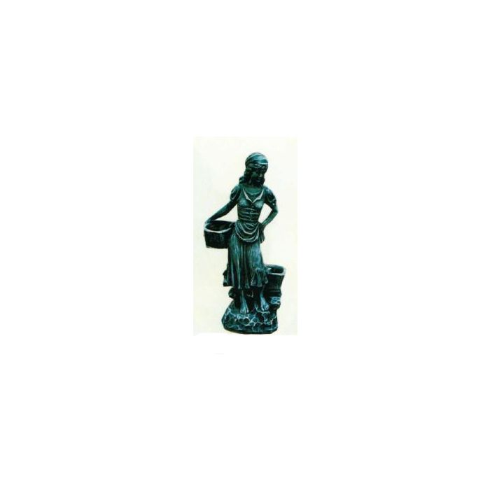 Mädchenfigur mit Pflanzkästen verkleinert Bepflanzungsmöglichkeit