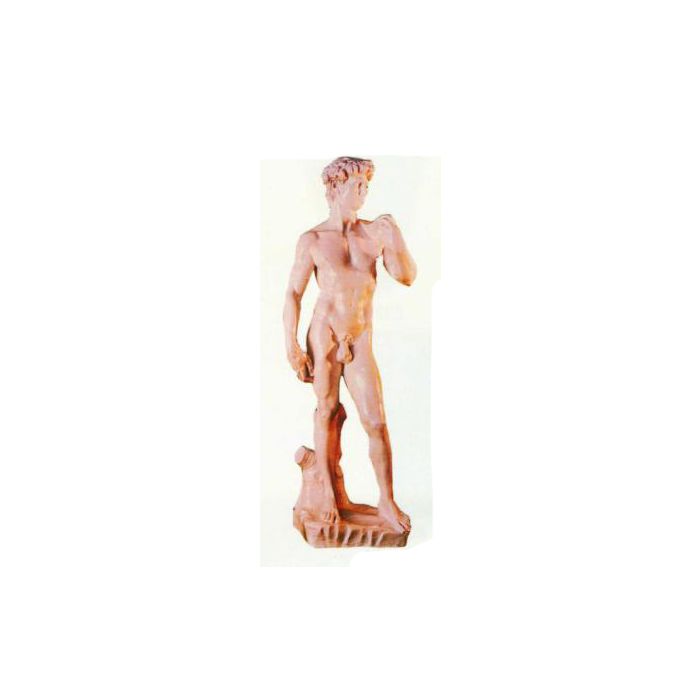 Männerfigur David in Steinoptik verkleinert Dekorationsfigur