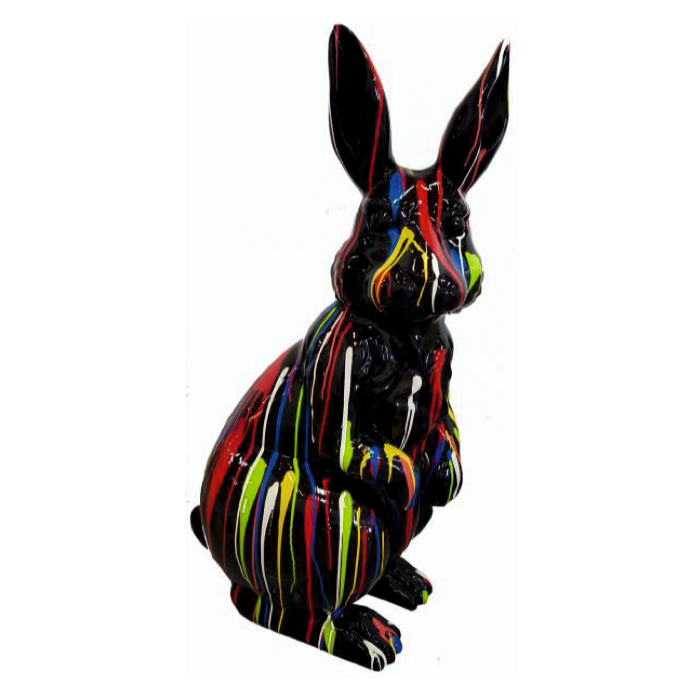 Osterhase mit buntem Farbverlauf vergrößert Deko- & Werbefigur