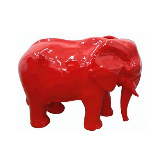 Elefant rot verkleinert Deko- & Werbefigur