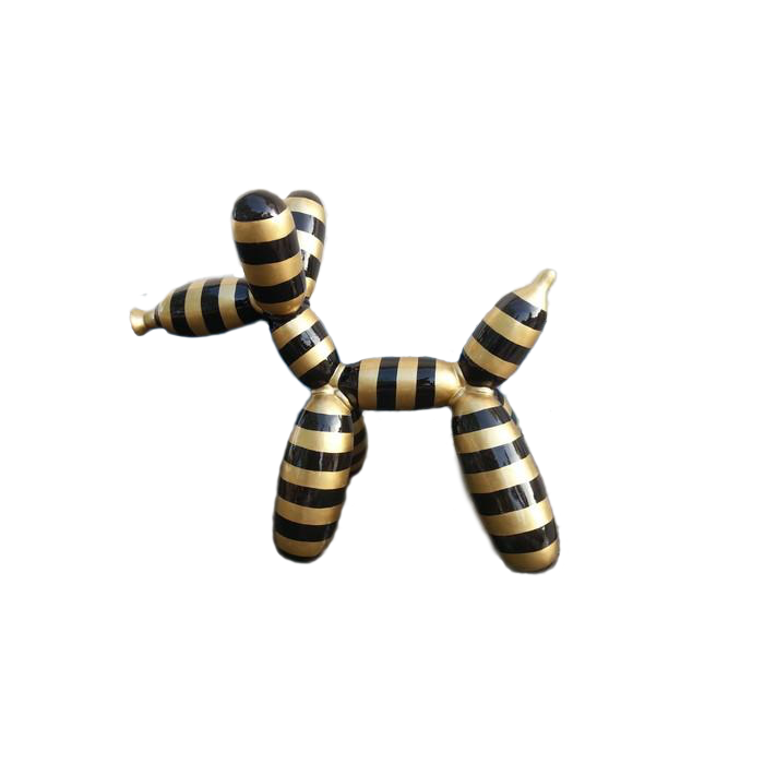 Hund als Luftballonfigur gestreift lebensgroß Deko- & Werbefigur