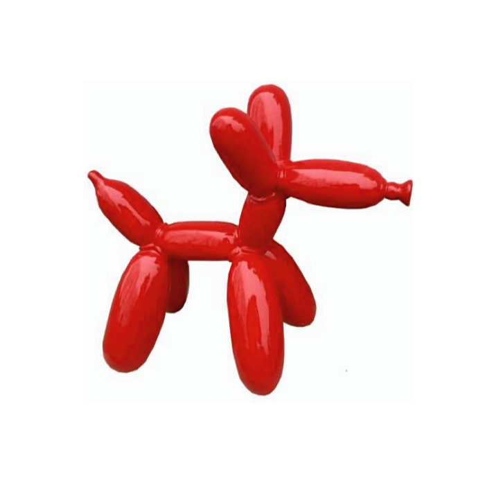 Ballonhund rot lebensgroß Deko- & Werbefigur