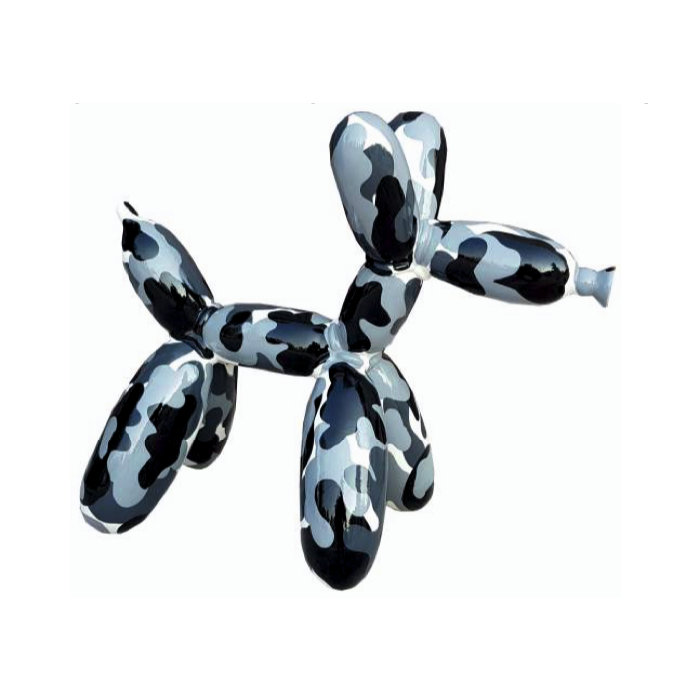 Ballonhund camouflage lebensgroß Deko- & Werbefigur