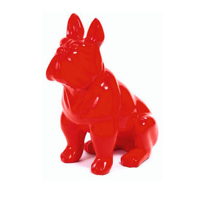 Bulldogge rot lebensgroß Deko- & Werbefigur