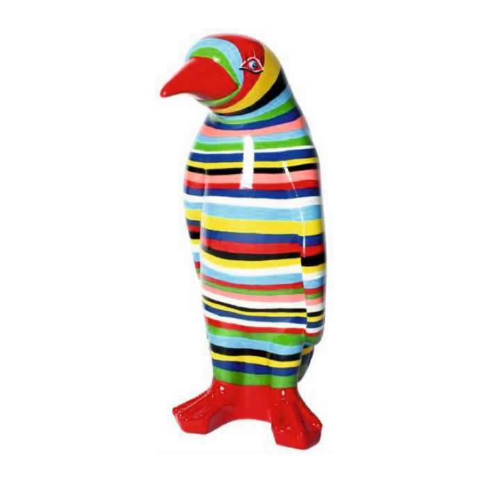 Pinguin bunt gestreift lebensgroß Deko- & Werbefigur