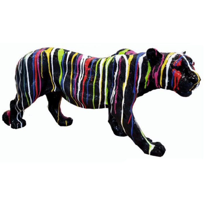 Panther schwarz  mit Farbverlauf verkleinert Deko- & Werbefigur