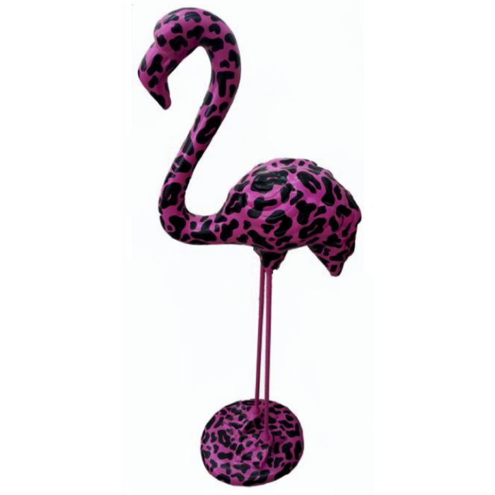 Flamingo schwarz Trash lebensgroß Deko- & Werbefigur