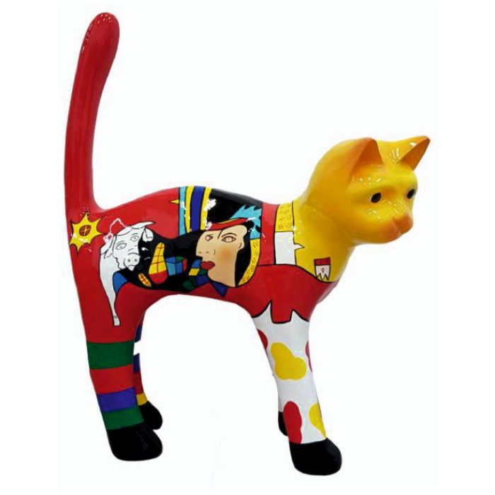 Katze Picasso verkleinert Deko- & Werbefigur