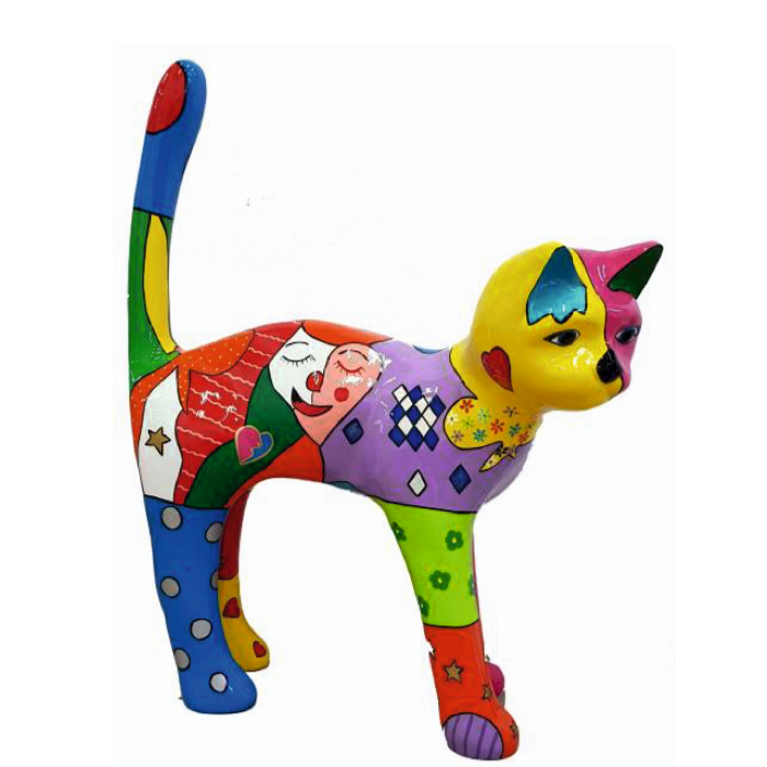 Katze Fantasie verkleinert Deko- & Werbefigur