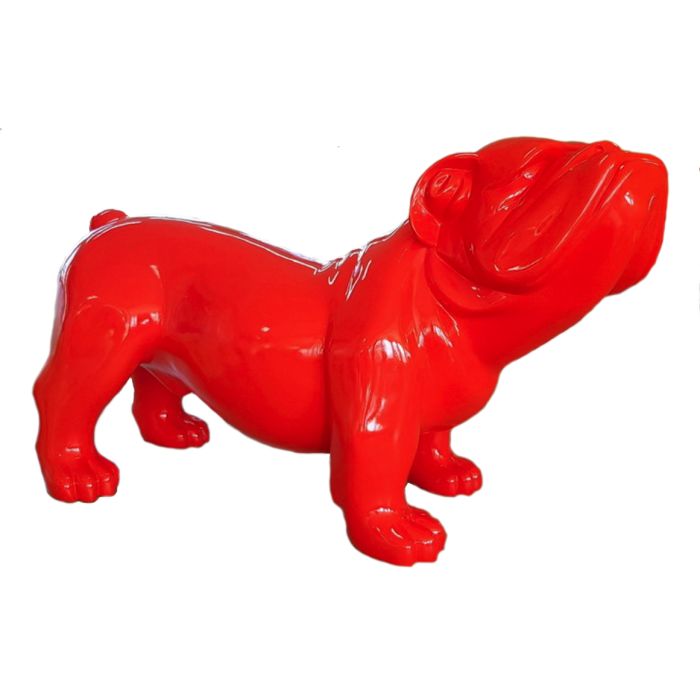 Rote Bulldogge XXL übergroß XXL Deko- & Werbefigur