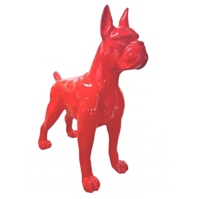 Roter Boxer Hund XXL übergroß XXL Deko- & Werbefigur