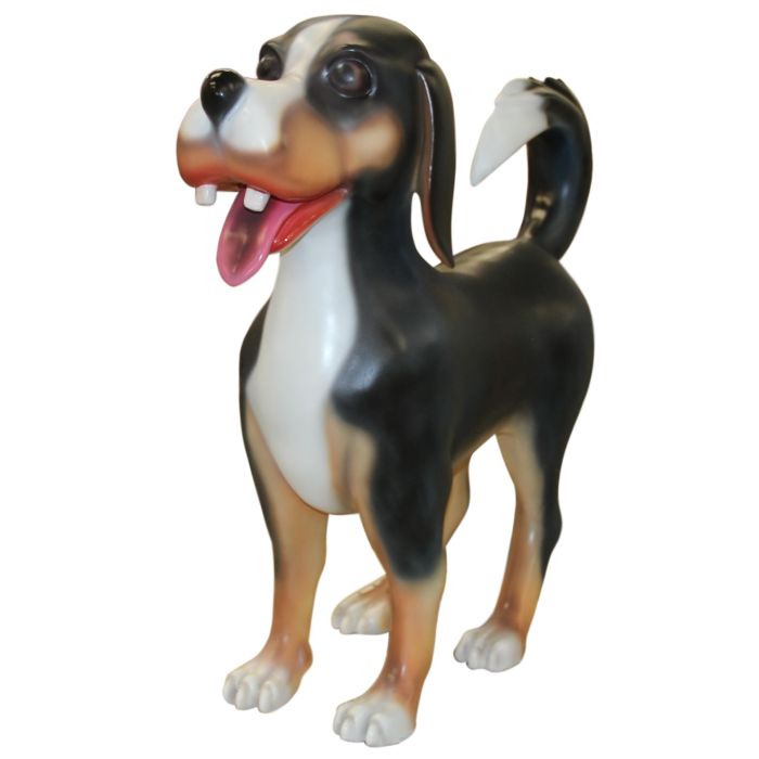 Comic Hund lebensgroß