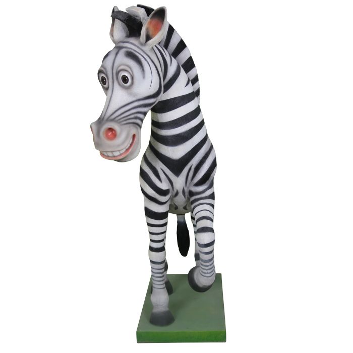Comic Zebra lebensgroß