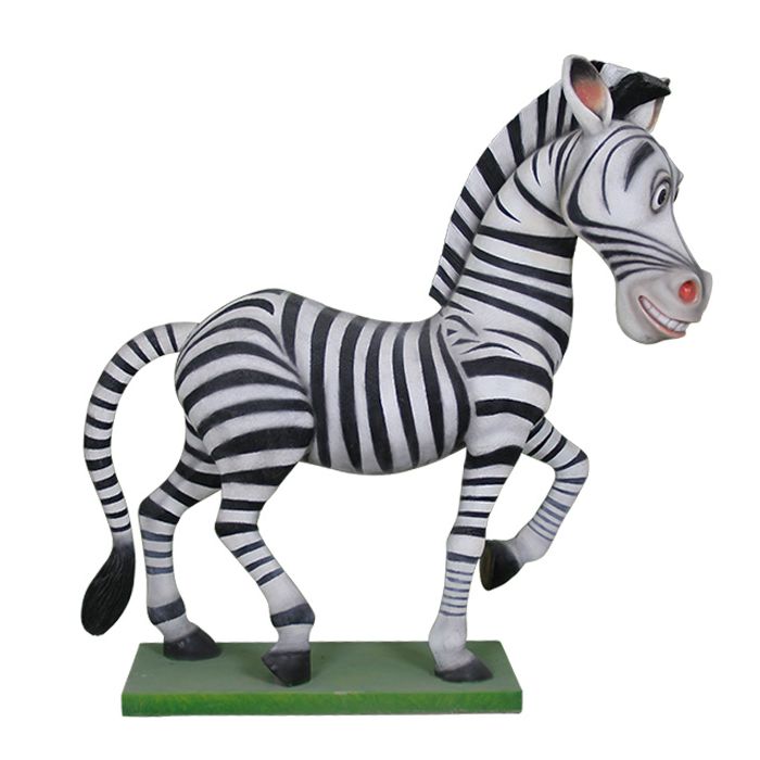 Comic Zebra lebensgroß