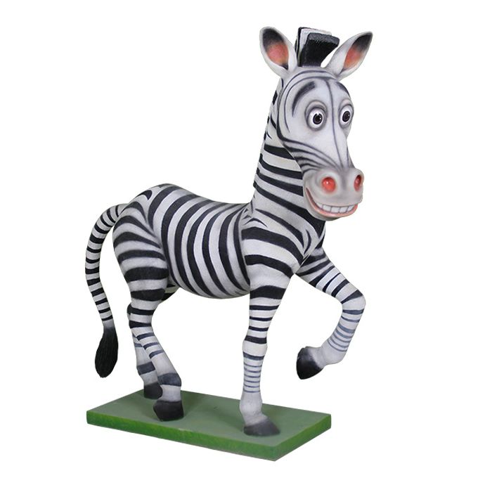 Comic Zebra lebensgroß