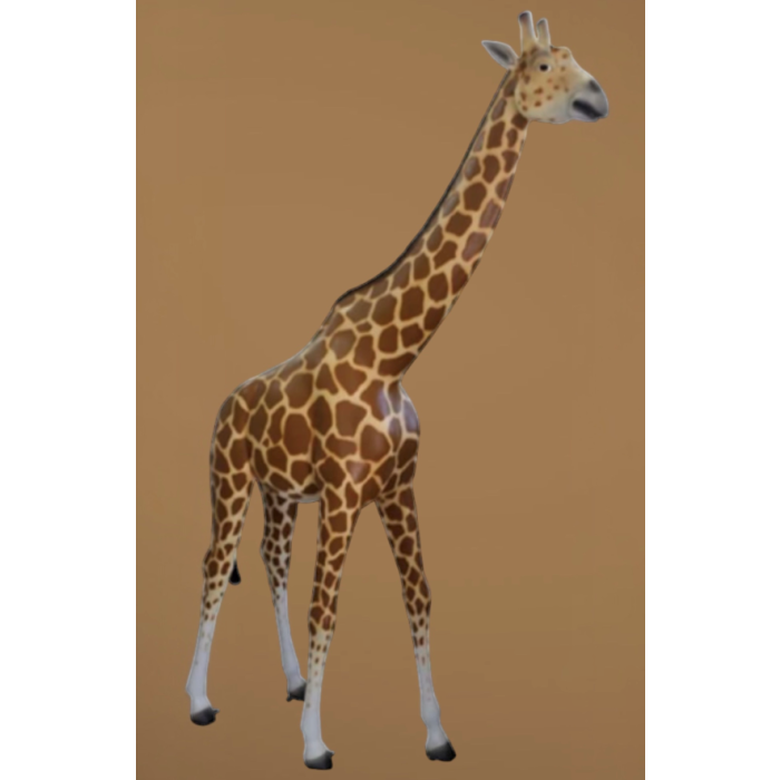 Giraffe mit Lampe übergroß XXL Deko- & Werbefigur