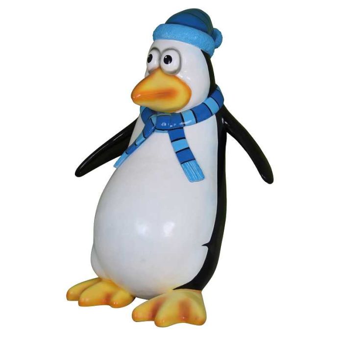 Comic Pinguin Blubber lebensgroß