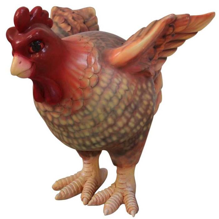 Comic Huhn Flügel oben lebensgroß