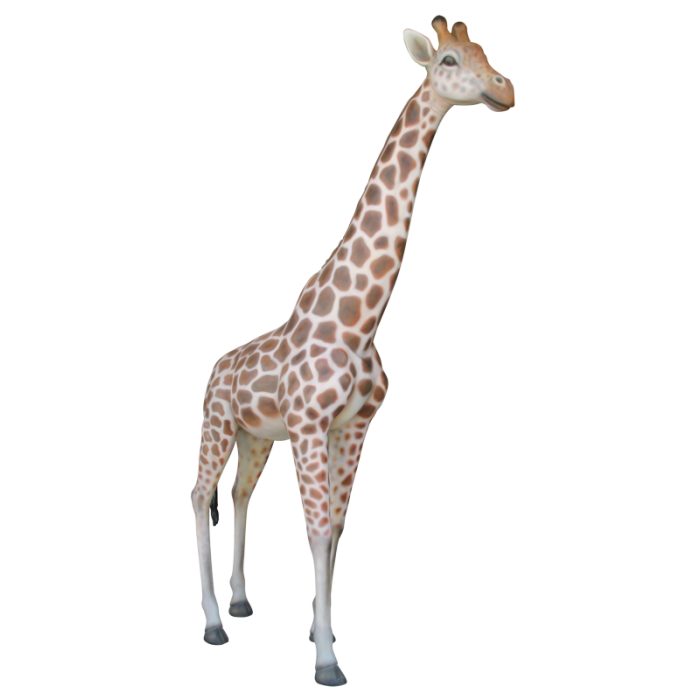 Große Giraffe lebensgroß