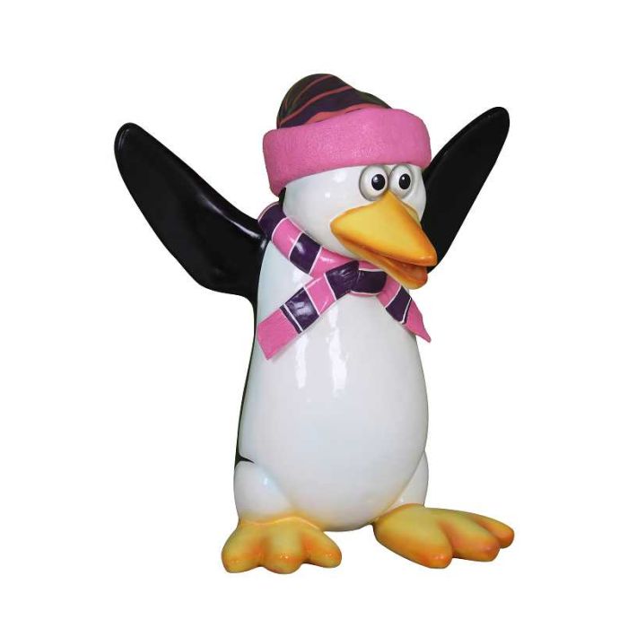 Comic Pinguin Kipper lebensgroß